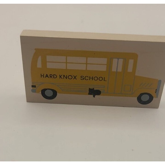 Hard Knox School Bus ~ Faline Cat’s Meow Shelf Sitter Accessory - Picture 1 of 4